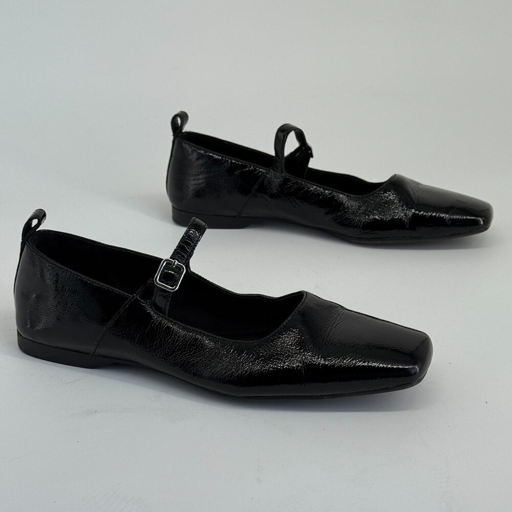 Mary Jane Black Patent Leather Mary Jane Flats